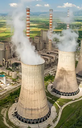 Power plant cooling towers